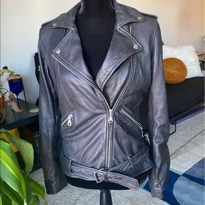Lucky Brand leather moto jacket